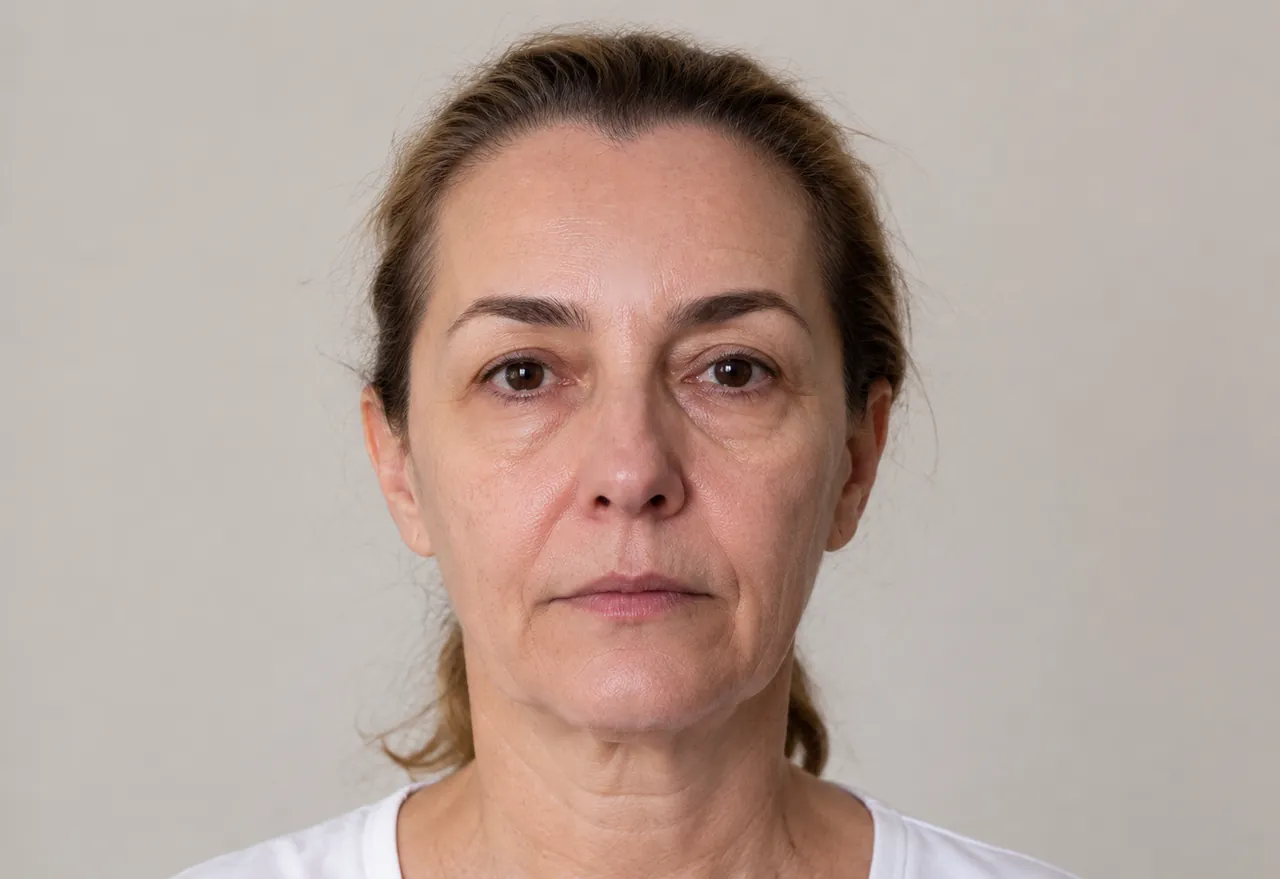 Harmonização facial — antes (imagem ilustrativa)