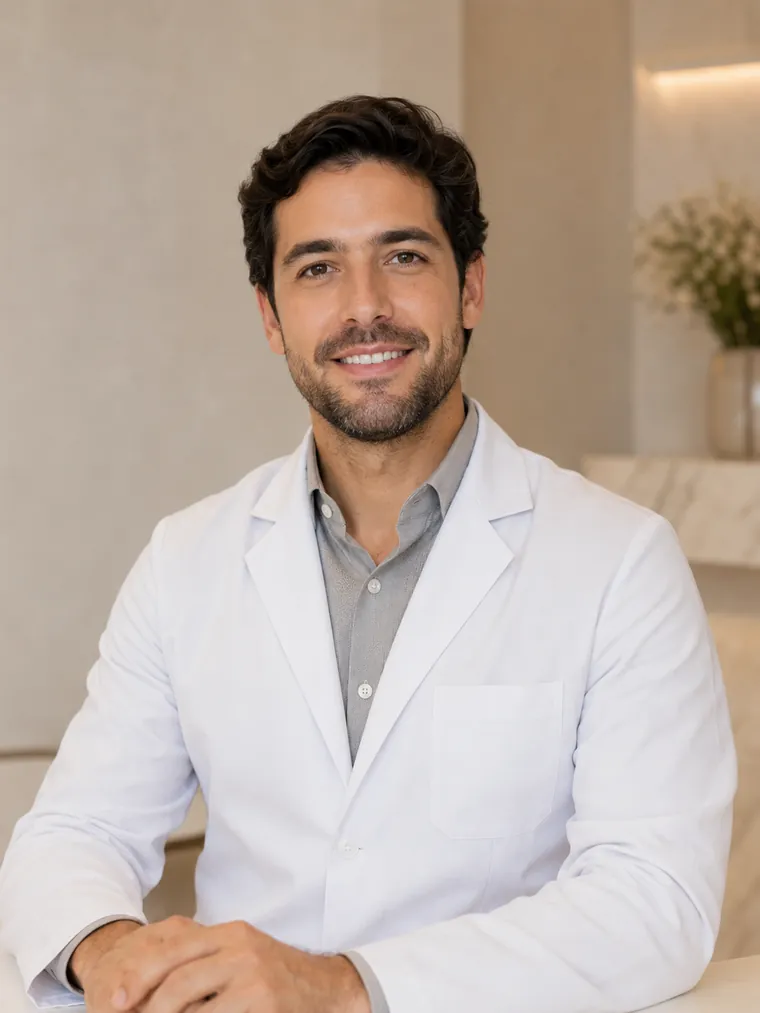 Dr. Felipe Moraes, fisioterapeuta dermatofuncional da Estética Avançada Tatiana Klein